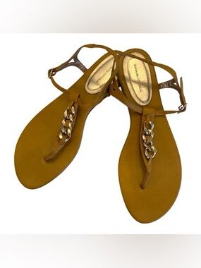 Banana Republic | Mustard Yellow Leather Sandal | Size 8.5